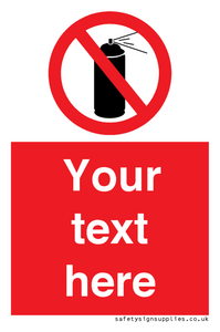 Custom prohibition no aerosol